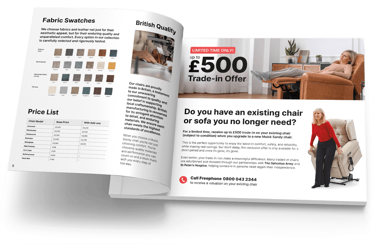 Rise and Recline Chairs | Muick Sandy
